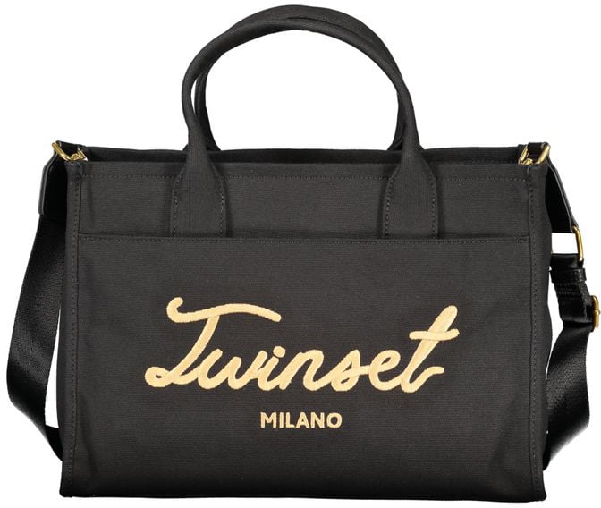 Twinset Nero Cotton Women Tote