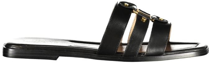 Twinset Black Leather Women's Sandal