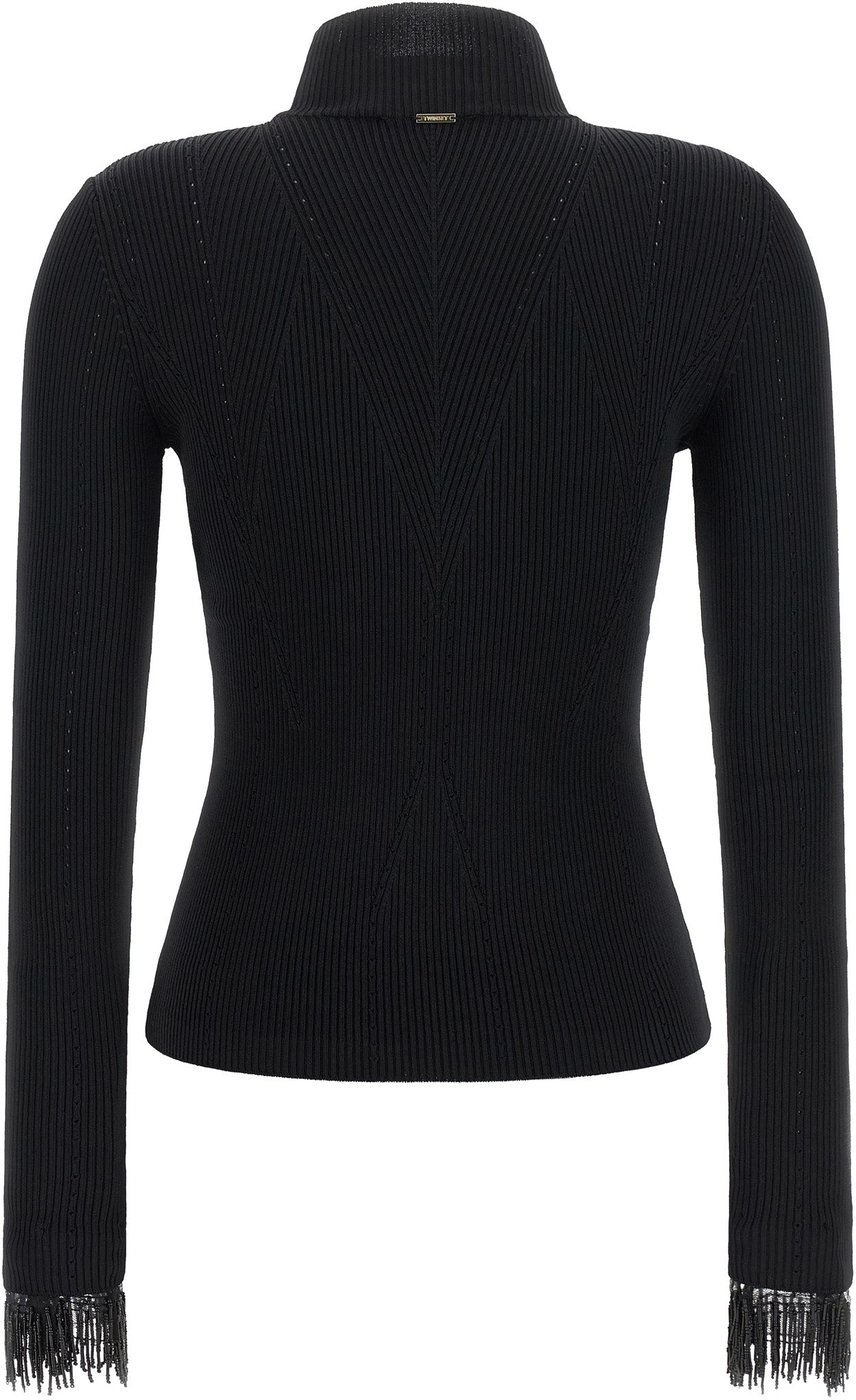Twinset Black Viscose Cardigan