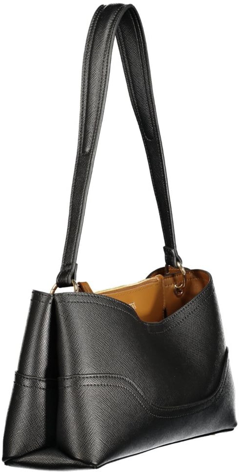 Twinset Nero Polyurethane Women Bag with Compartments and Central Pocket