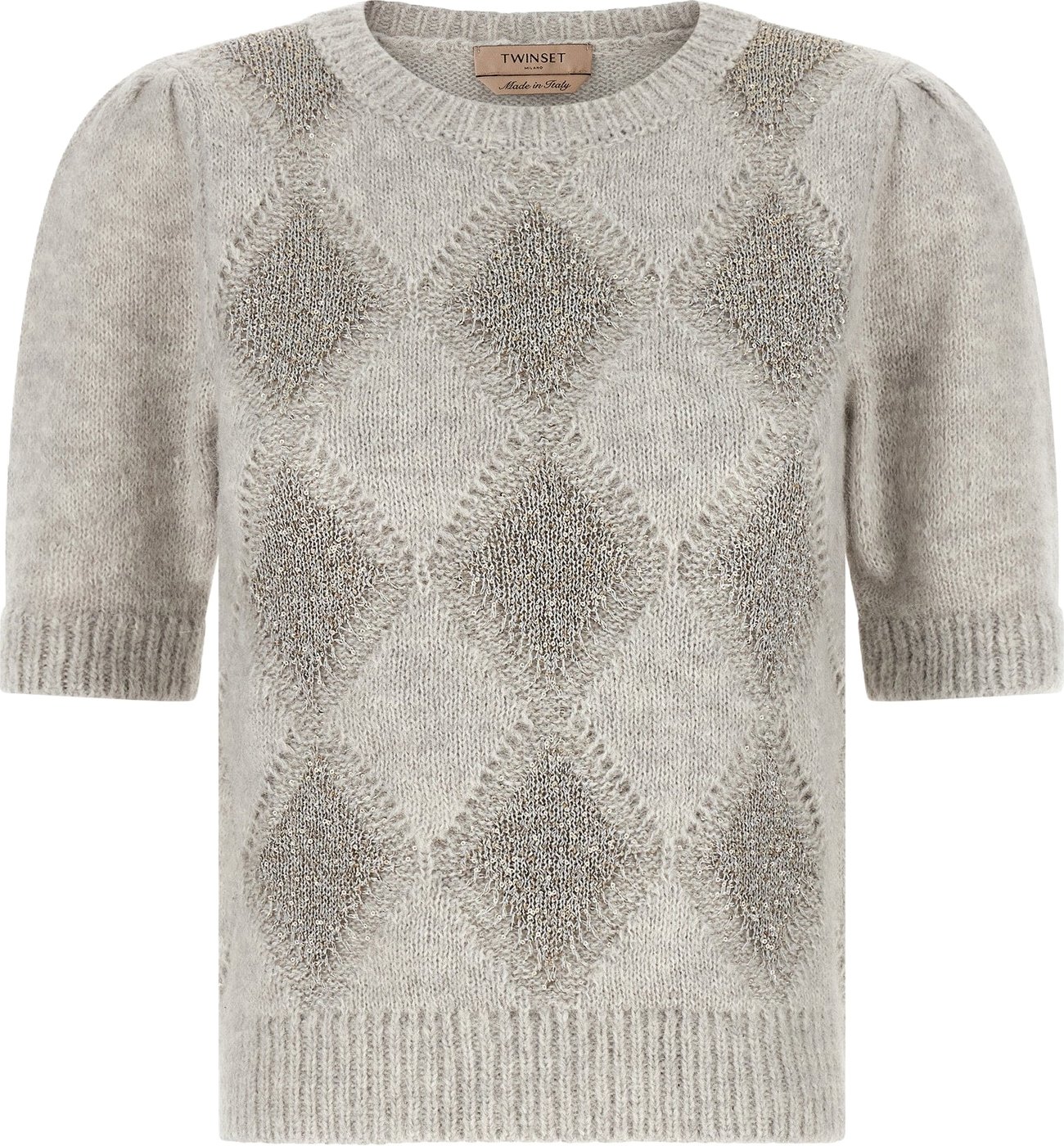 Twin Set Sequin Diamond Sweater
