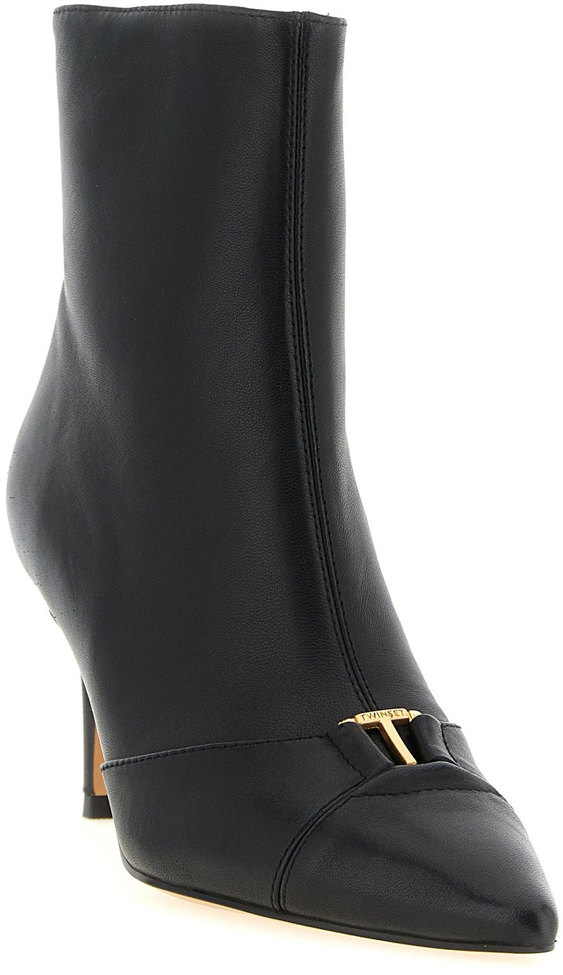 Twin Set Logo Ankle Boots