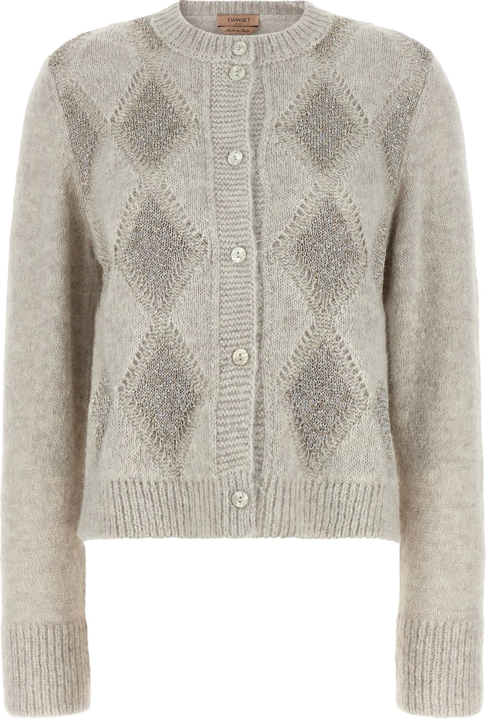 Twinset Gray Polyamide Cardigan