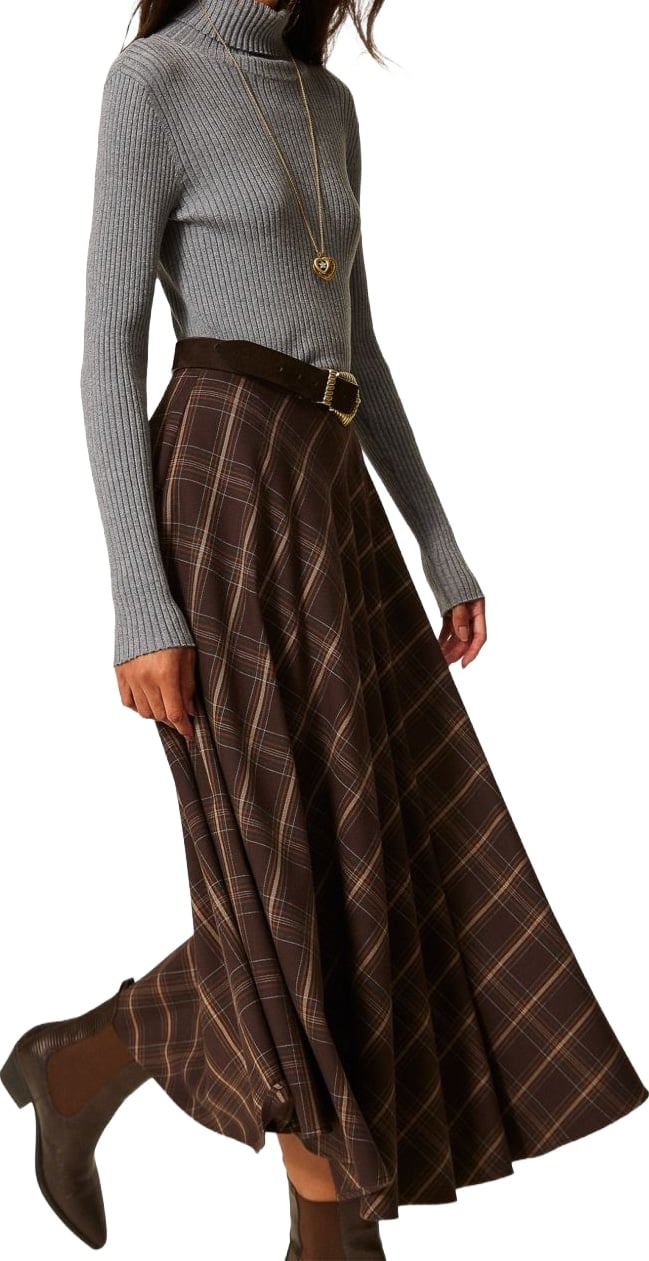 Skirts Black Chocolate Check
