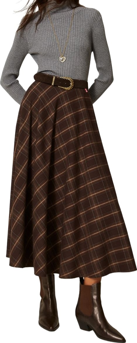 Skirts Black Chocolate Check