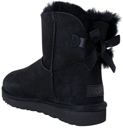 UGG Black Suede Leather Ankle Boots