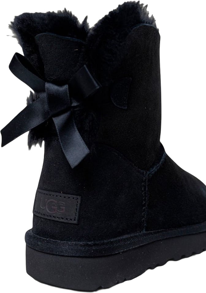 UGG Black Suede Leather Ankle Boots