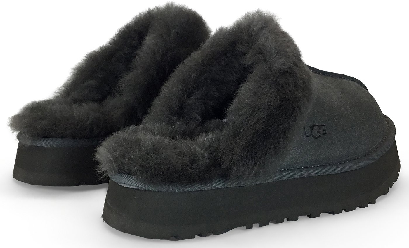 Slippers Disquette in suede and sheepskin