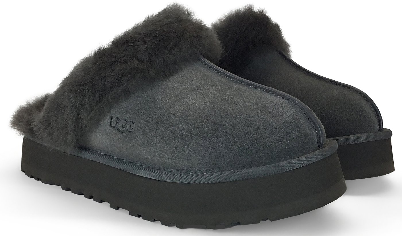 Slippers Disquette in suede and sheepskin