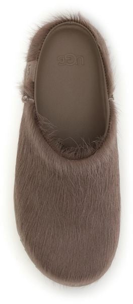 Brown Otzo Calf Hair Suede Clogs