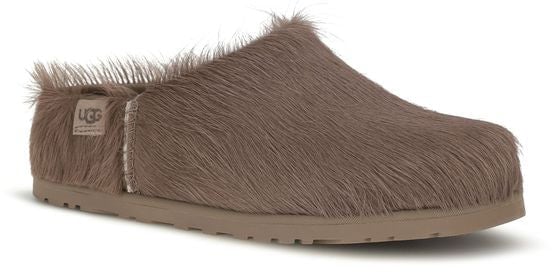 Brown Otzo Calf Hair Suede Clogs