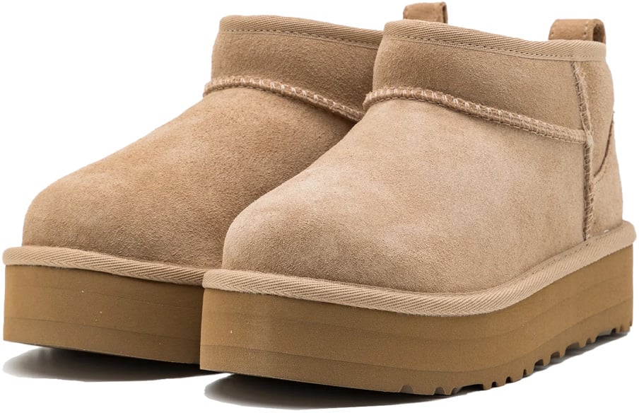 UGG Classic Ultra Mini Platform Boot 'Sand' (Kids)