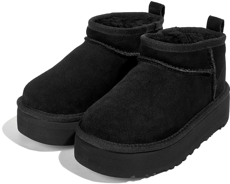 UGG Classic Ultra Mini Platform Boot 'Black' (Kids)