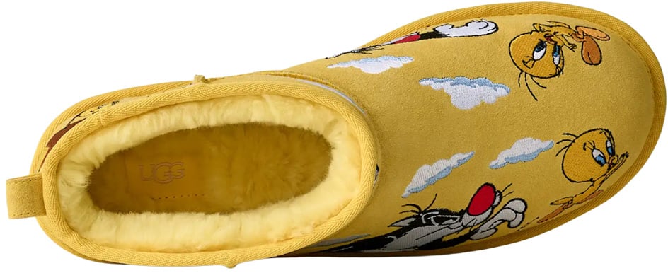UGG Classic Ultra Mini Boot 'Palace x Looney Tunes Yellow'