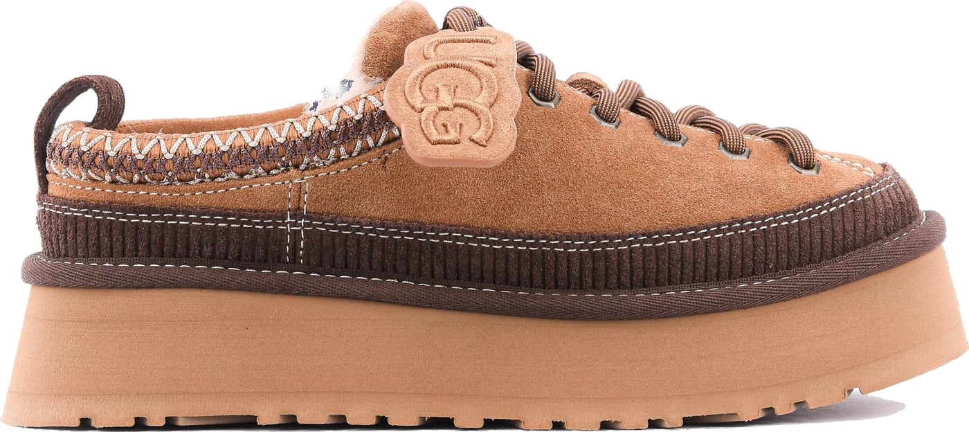 Heritage Lace Up Slipper Chestnut