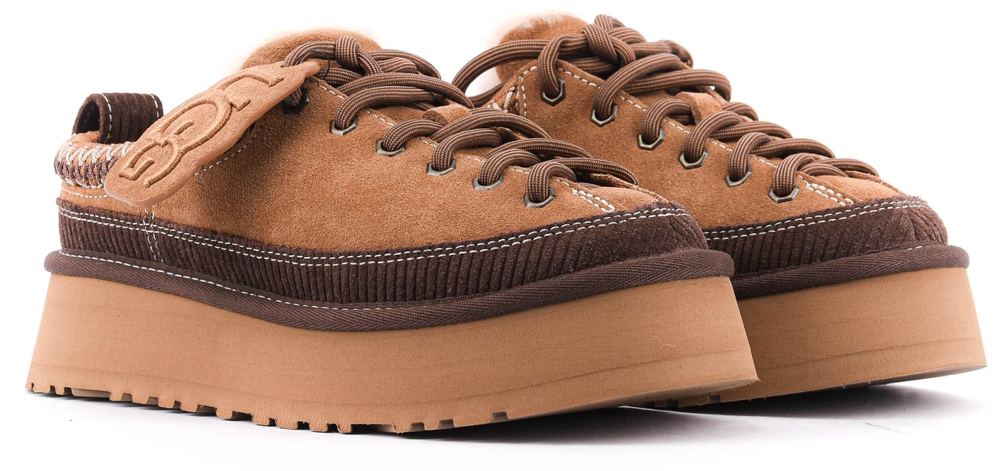 Heritage Lace Up Slipper Chestnut