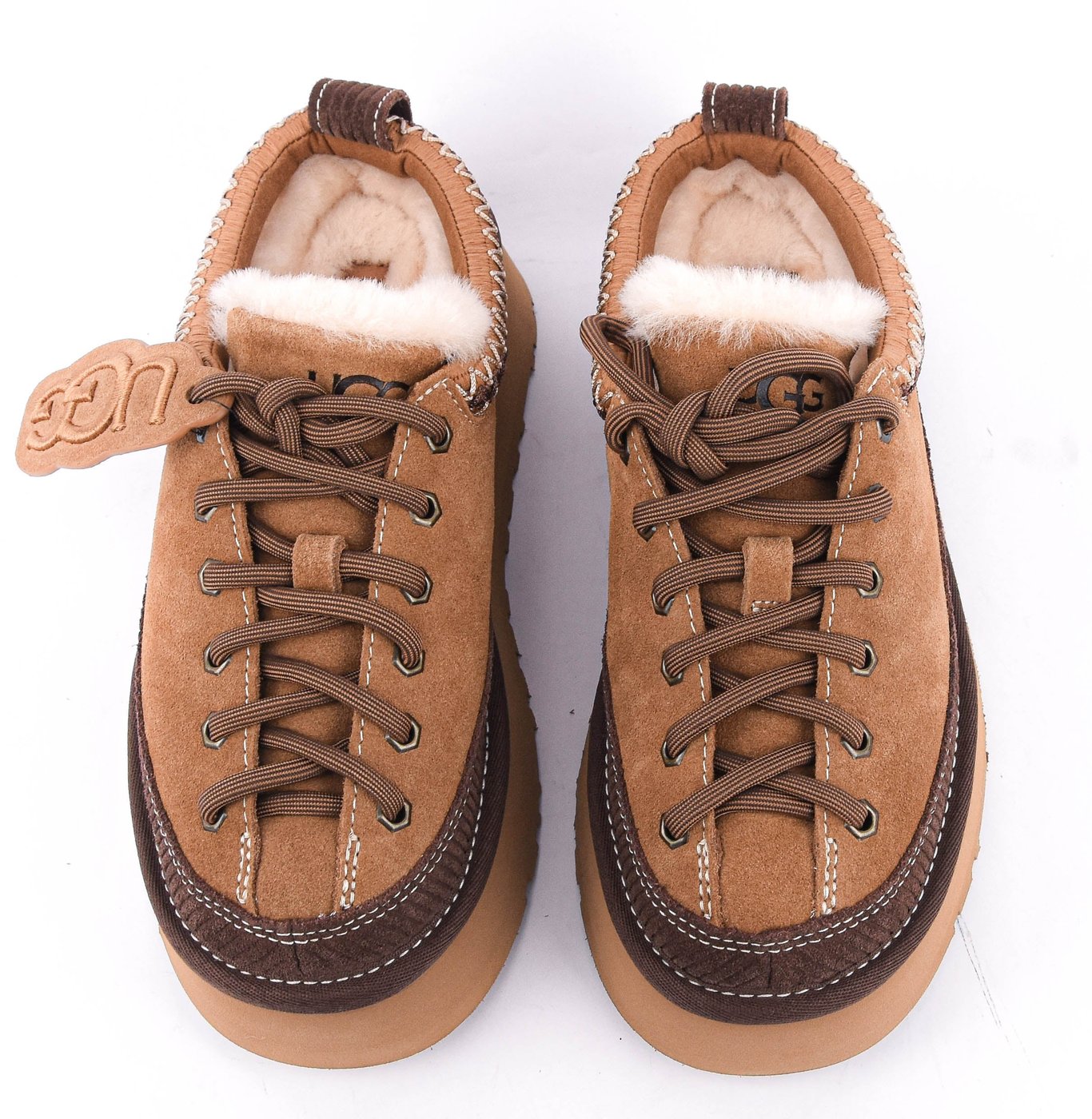 Heritage Lace Up Slipper Chestnut