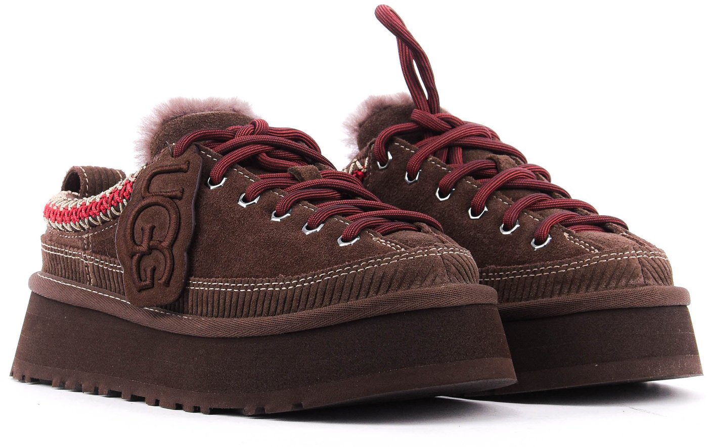 Heritage Lace Up Slipper Burnt Cedar
