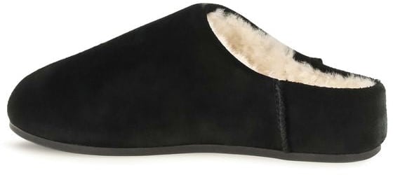 UGG Black Leather Mules