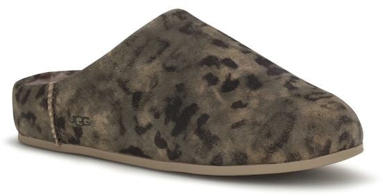 UGG Brown Suede Leather Mules