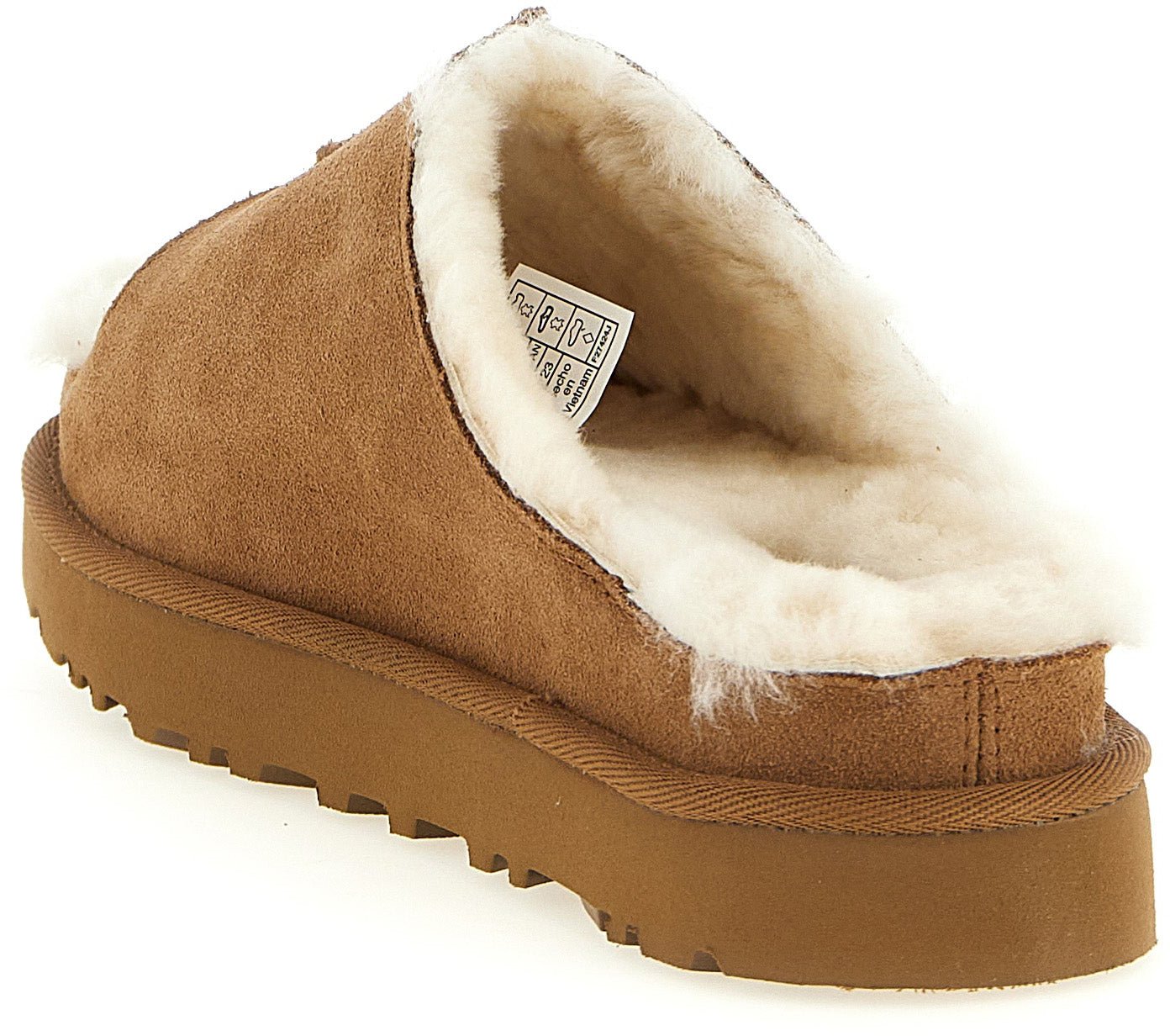 UGG Brown Leather Slides