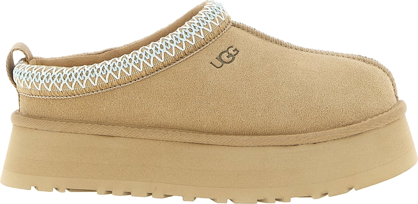 UGG Beige Leather Mules