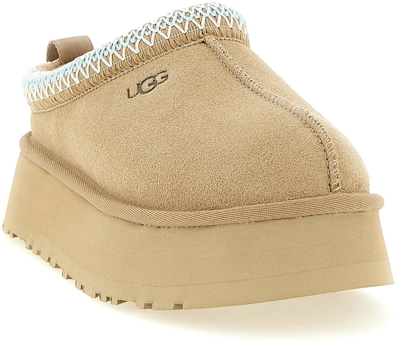 UGG Beige Leather Mules