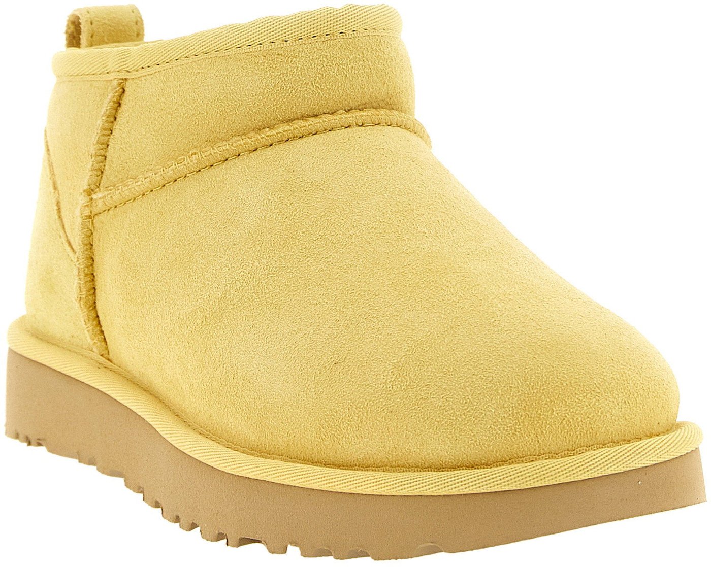 UGG Classic Ultra Mini Yellow Ankle Boots