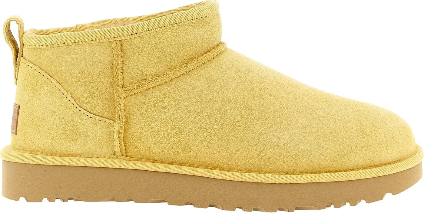 UGG Classic Ultra Mini Yellow Ankle Boots