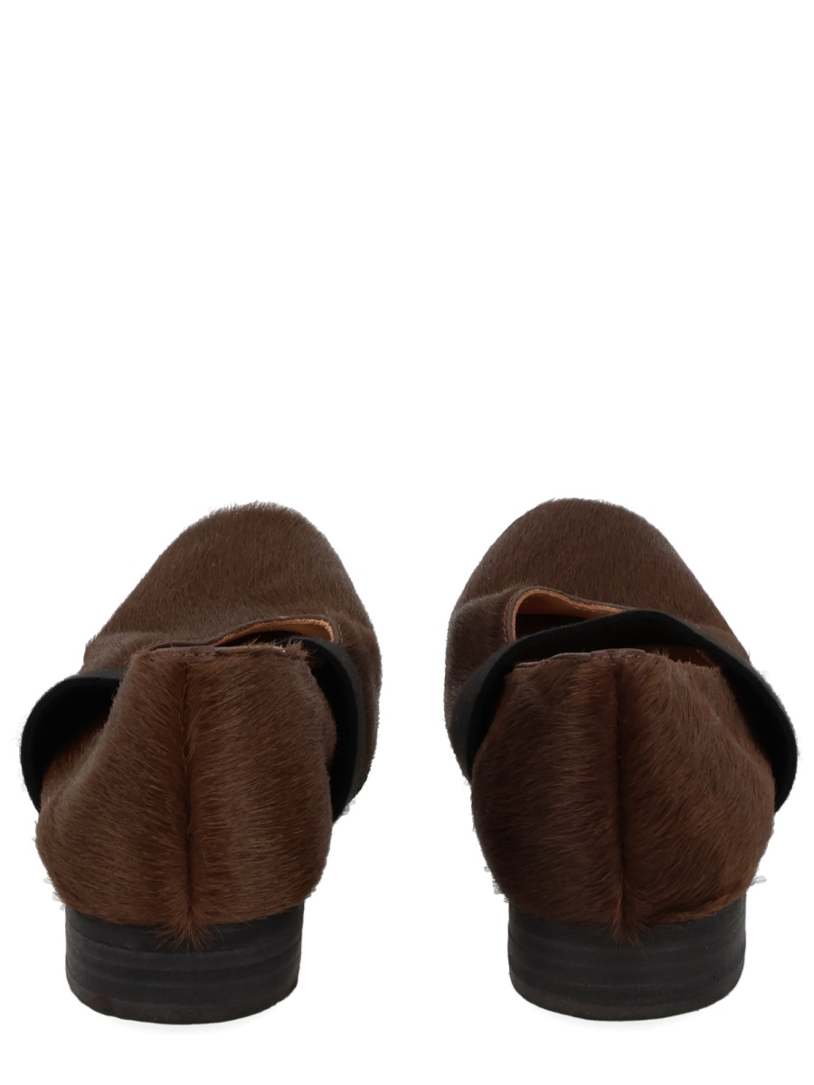 Square Toe Ballerina Textured Flats