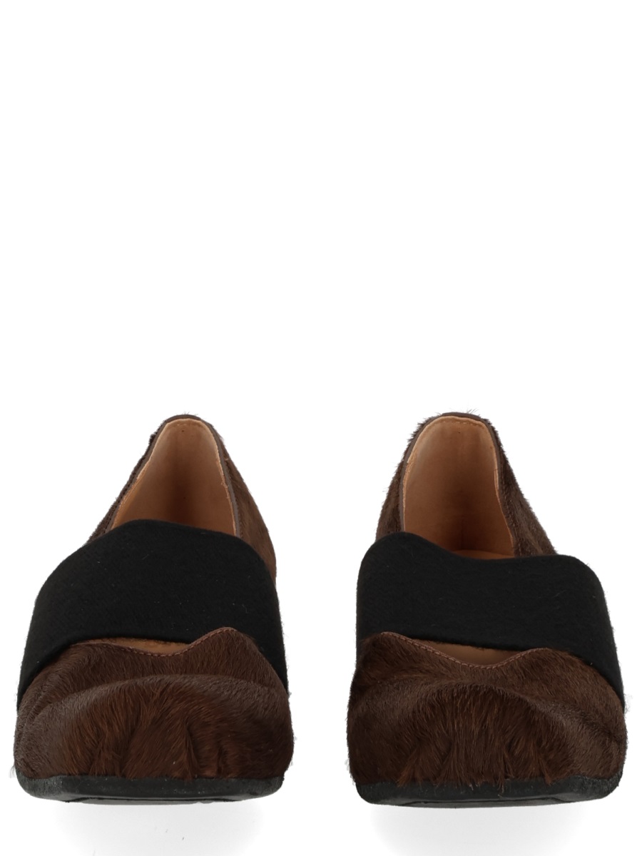 Square Toe Ballerina Textured Flats