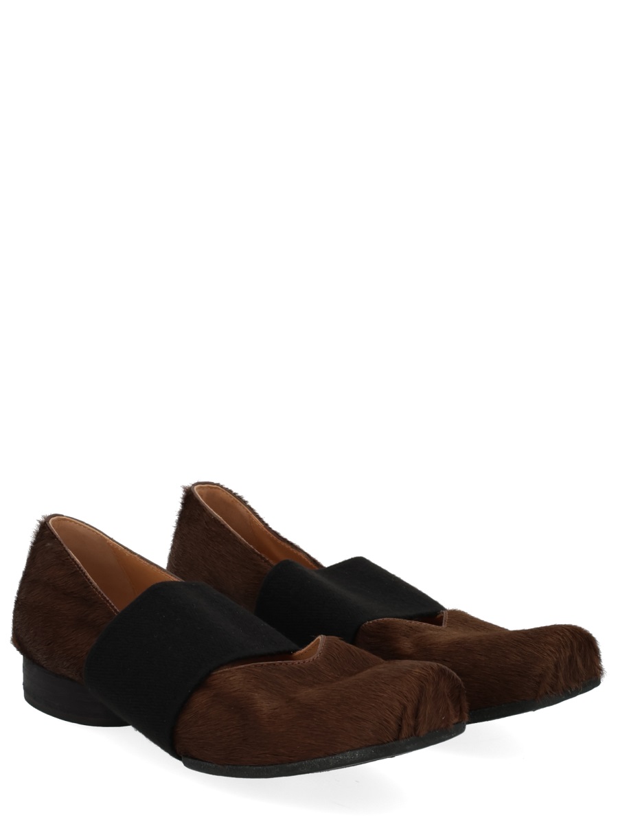 Square Toe Ballerina Textured Flats