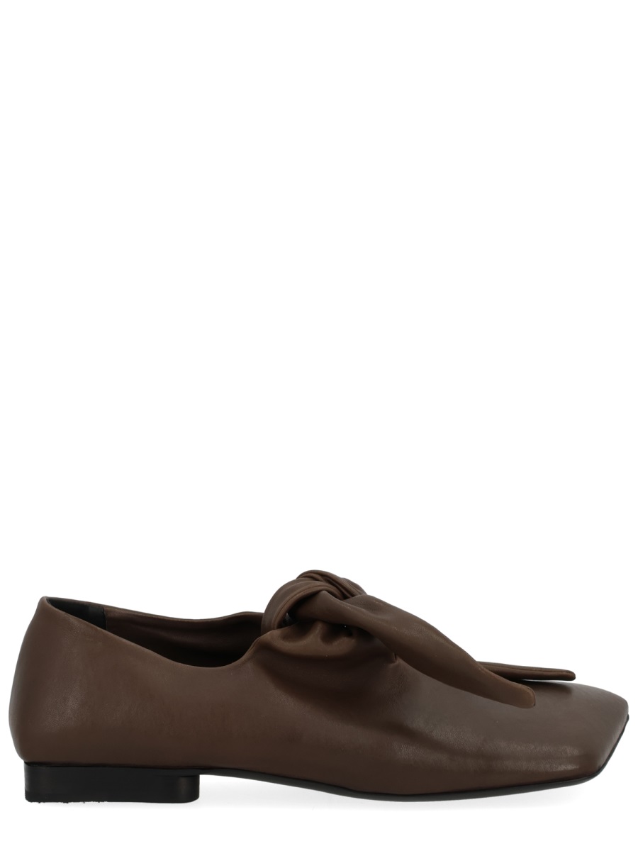 Pointed Toe Knotted Lace-Up Brogues