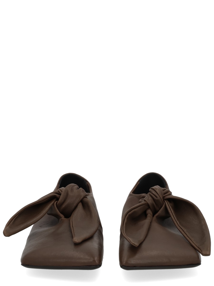 Pointed Toe Knotted Lace-Up Brogues