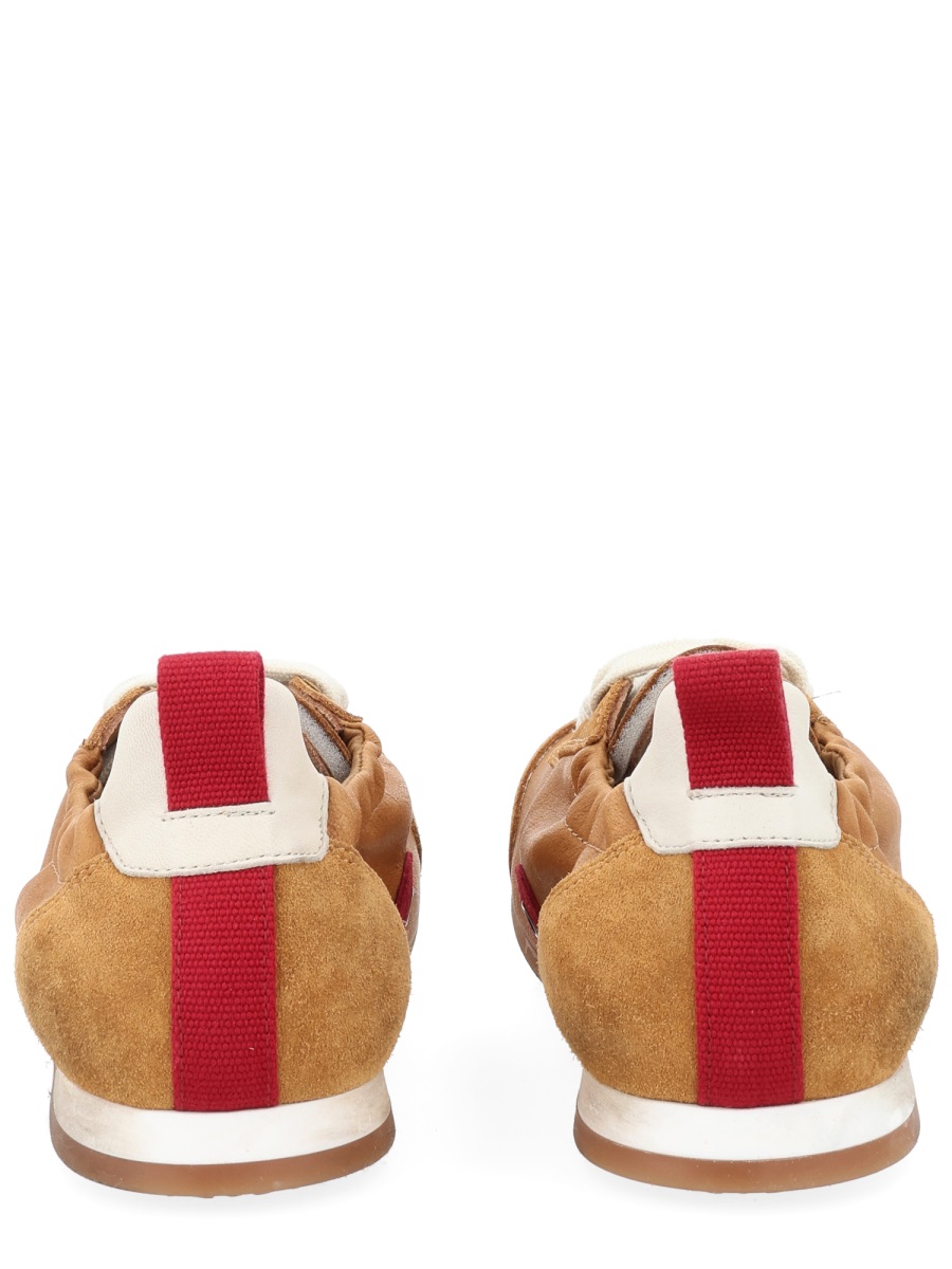 Tan Leather Suede Sneakers
