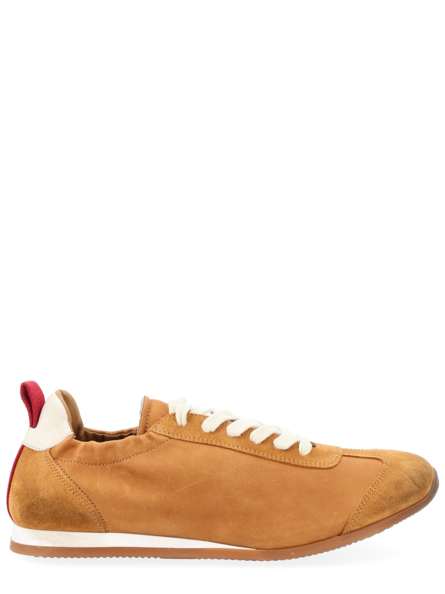 Tan Leather Suede Sneakers