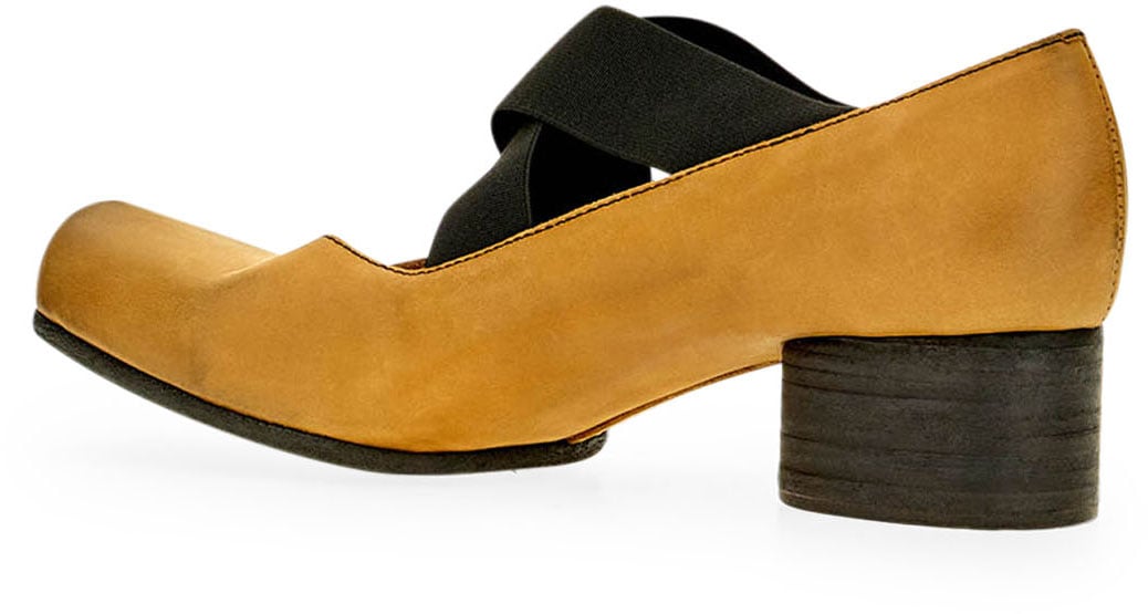 Uma Wang Caramel suede ballerinas