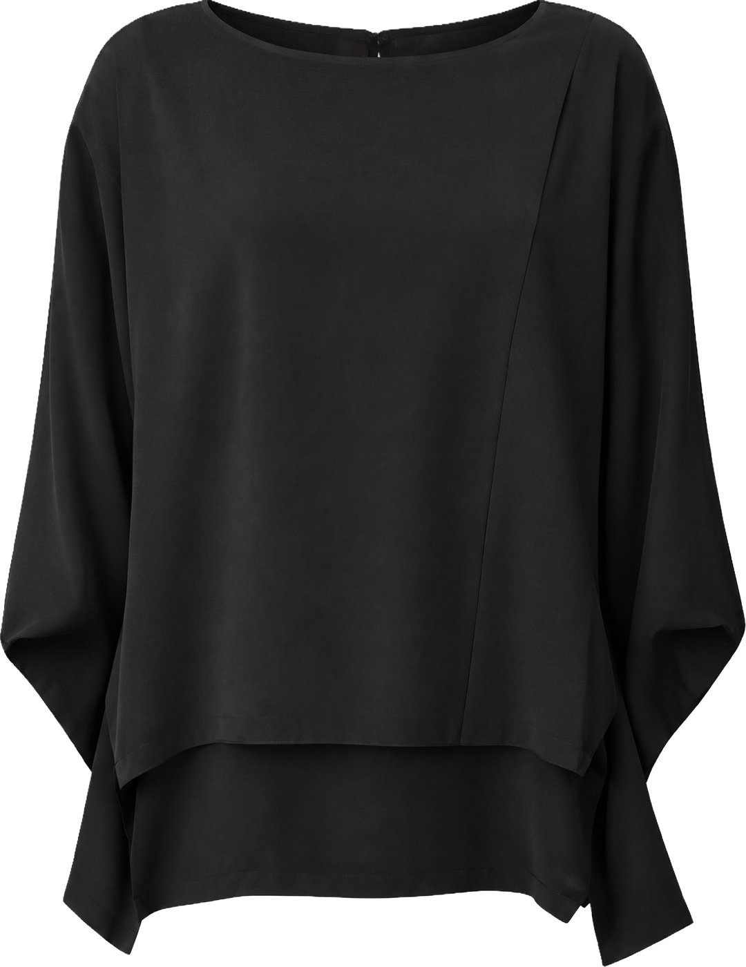 Blouse with wide sleeves