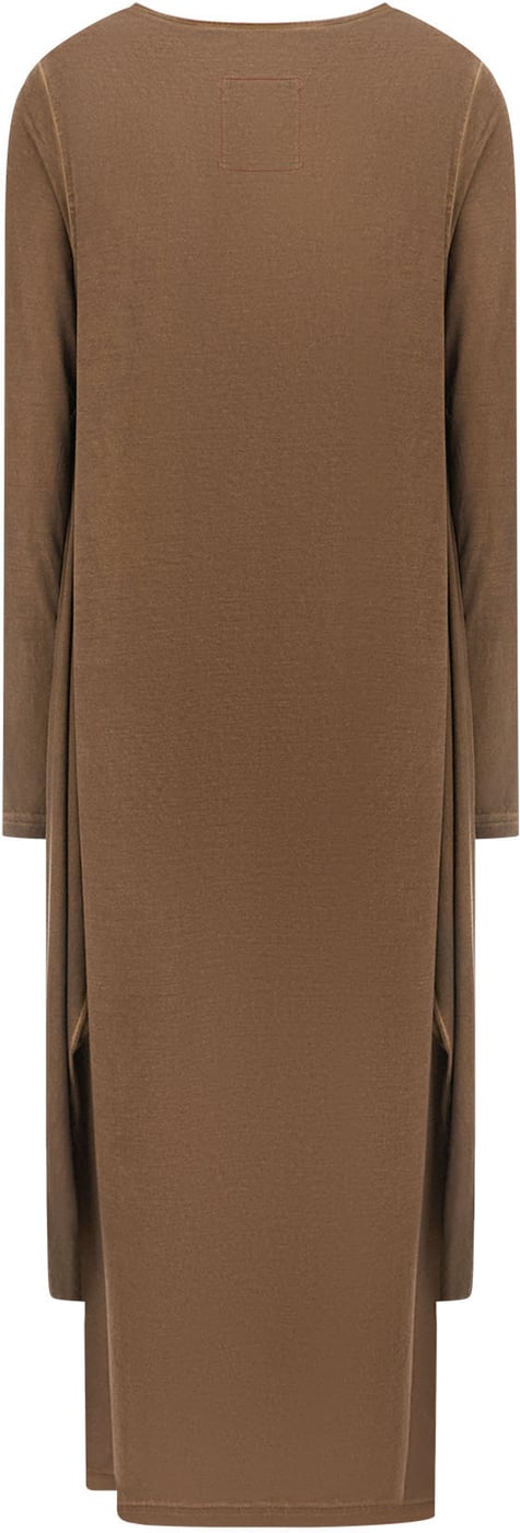 Uma Wang Brown stretch modal dress