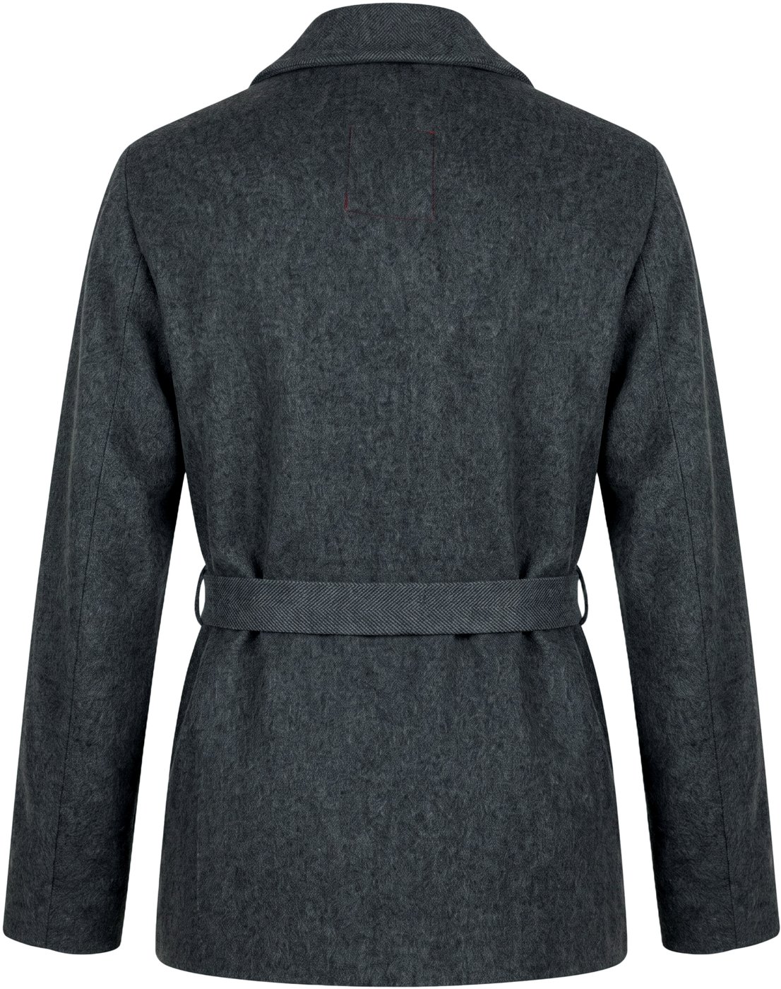 Jacket made of mixed silk and cashmere with belt