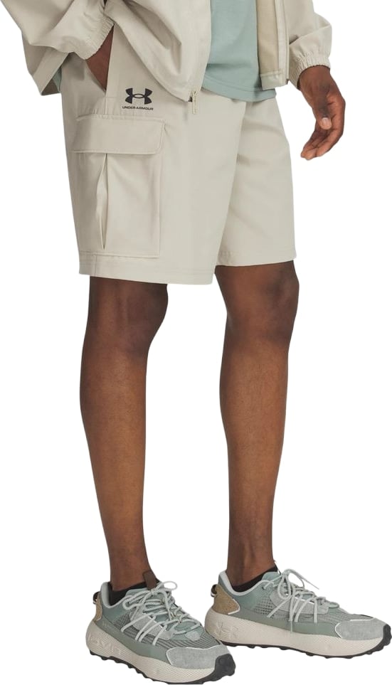 Under Armour Beige Polyester Bermuda Shorts