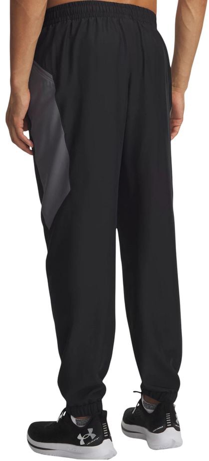 Under Armour Black And White Polyester Joggers (Workout Pants)