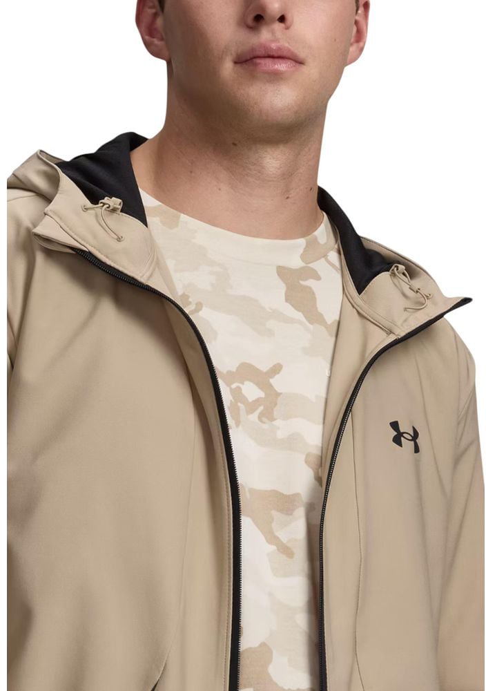 Under Armour Beige Polyester Hoodie