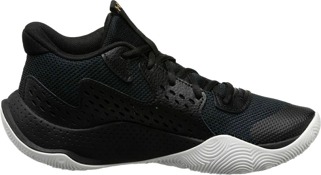 Under Armour Jet '23 GS Basketbalschoen Zwart Goud