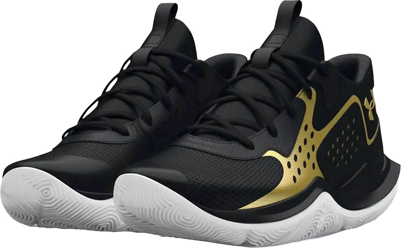 Under Armour Jet '23 GS Basketbalschoen Zwart Goud