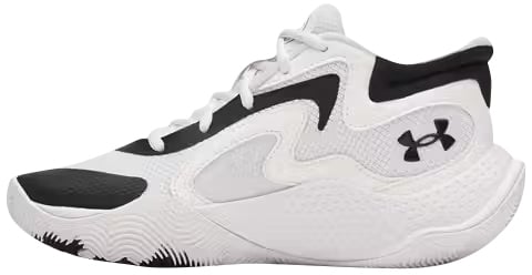 Under Armour Jet '25 GS Basketbalschoen Wit Zwart