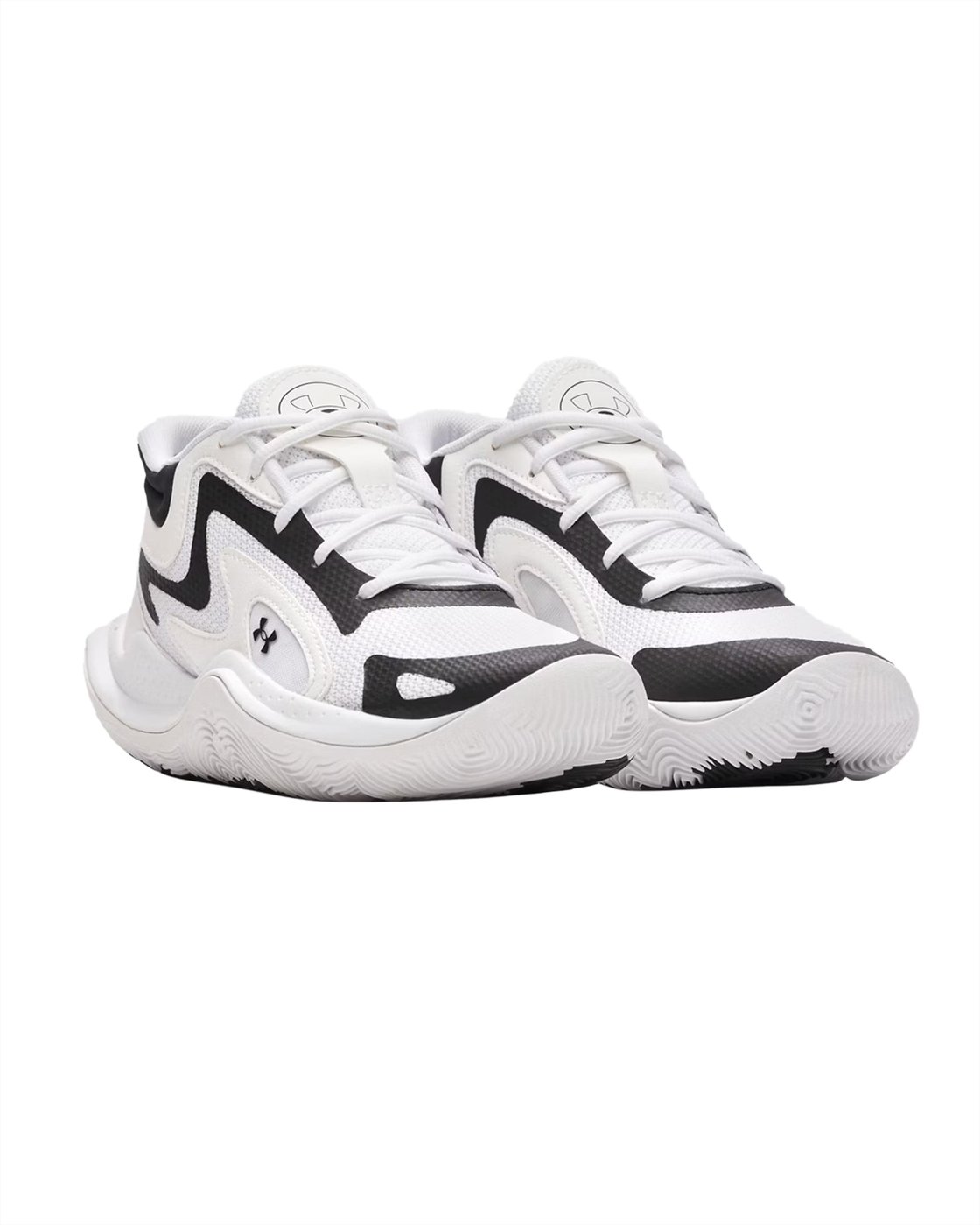 Under Armour Jet '25 GS Basketbalschoen Wit Zwart