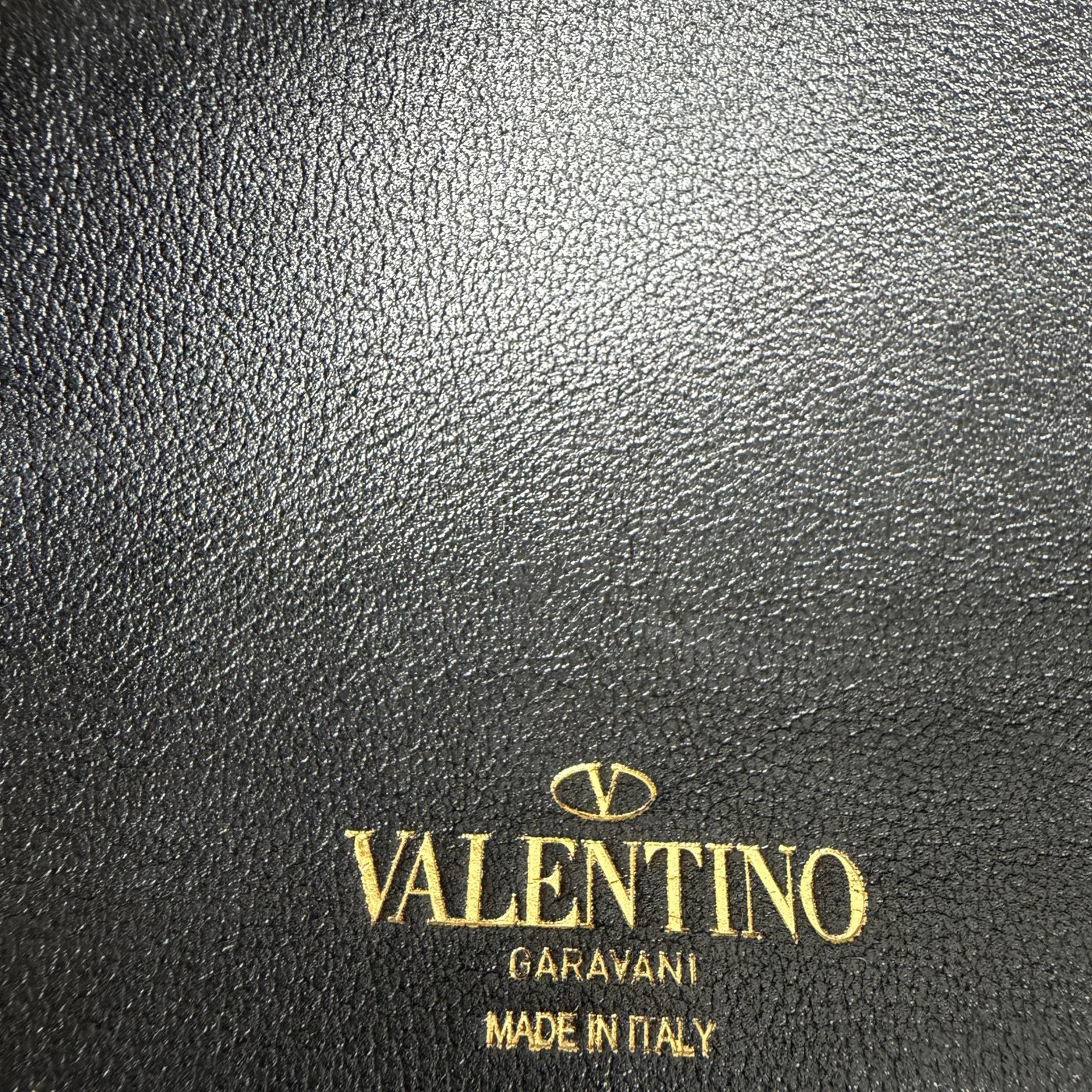 Valentino Garavani VLogo Walk Shopping Bag Calfskin Black Gold