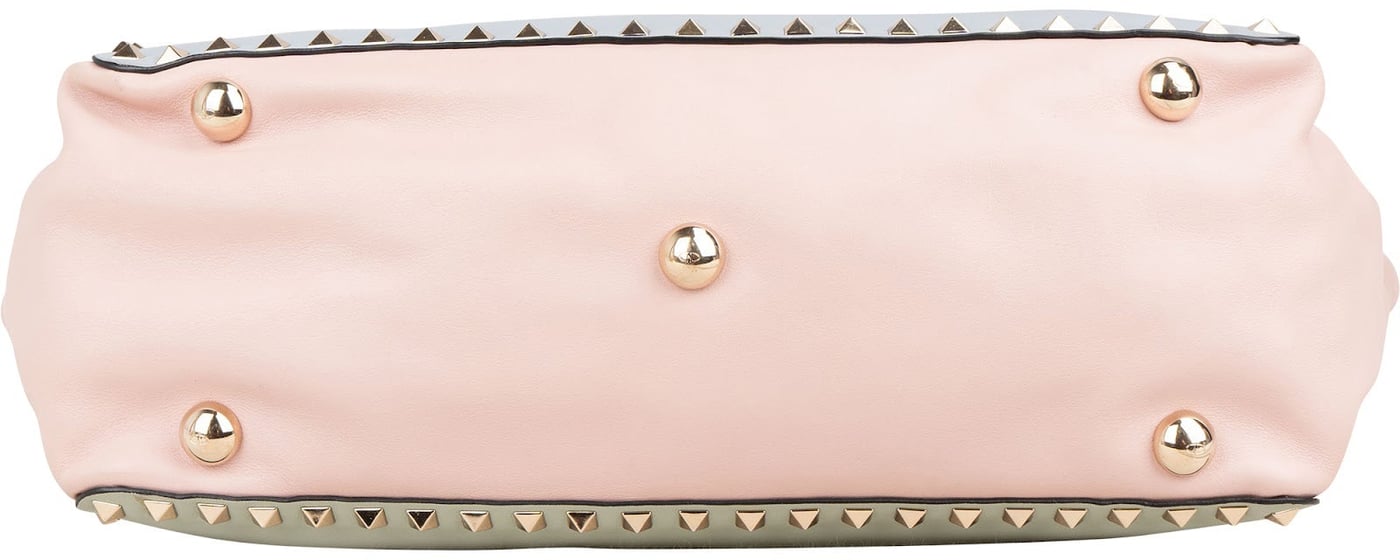 Valentino Garavani Pastell Tricolor Leather Rockstud Trapeze Shoulder Bag