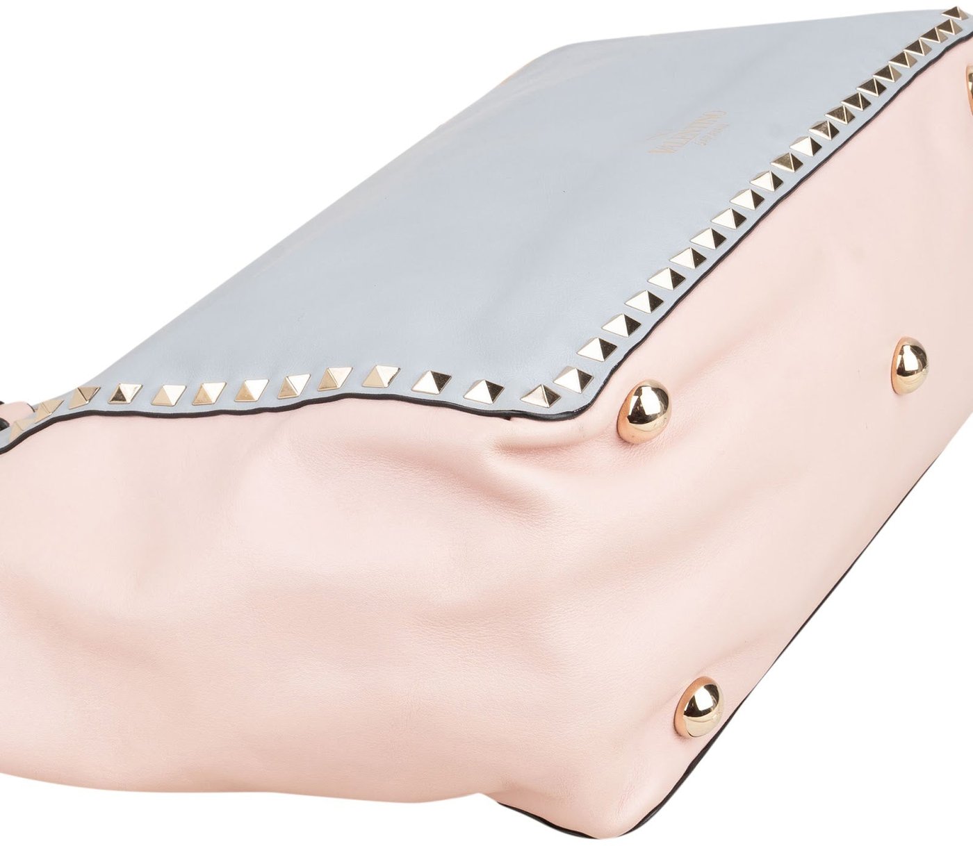 Valentino Garavani Pastell Tricolor Leather Rockstud Trapeze Shoulder Bag
